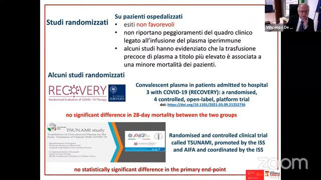 Webinar "Plasma da convalescente e malattie trasmissibili" - 28/04/2021 смотреть онлайн
