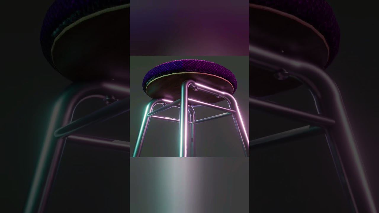 3D барный стул #blender3d смотреть онлайн