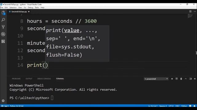 seconds to days in python ? смотреть онлайн
