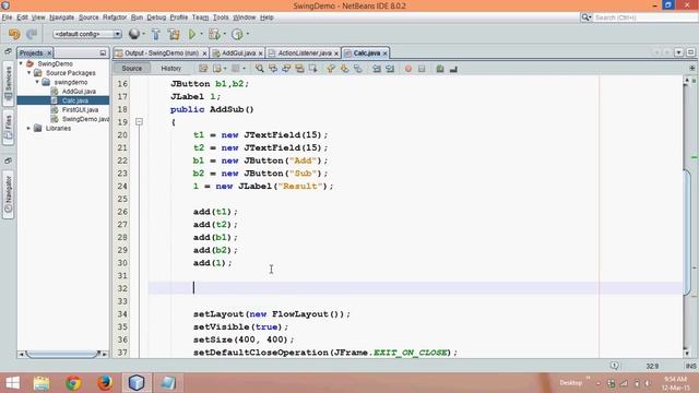 Addition of 2 number using Java Swing Part 6 Using 2 JButton смотреть онлайн