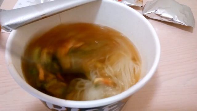 Обзор лапши Санджин рисовой со вкусом креветок