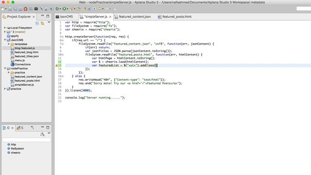 NodeJS | Web Application with JQuery & JSON 15 | Part-25 смотреть онлайн