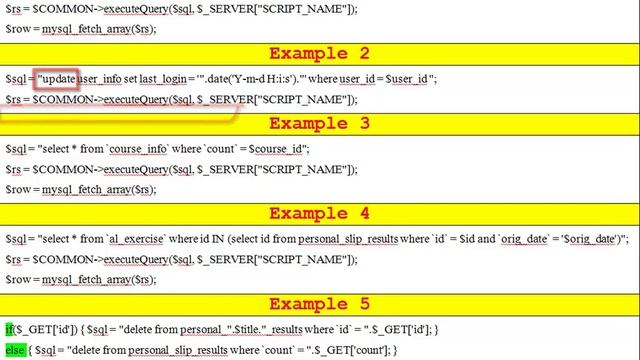 Example PHP and MySQL Scripts смотреть онлайн