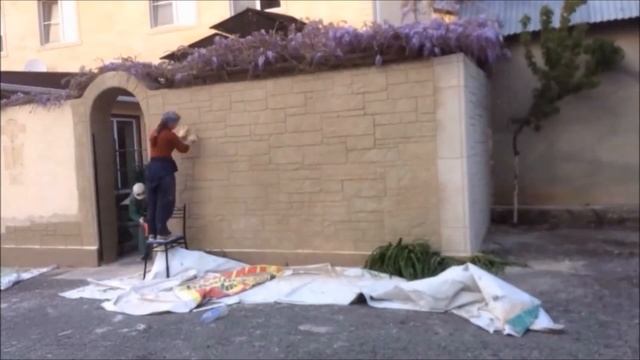 Забор под камень Декоративный бетон смотреть онлайн