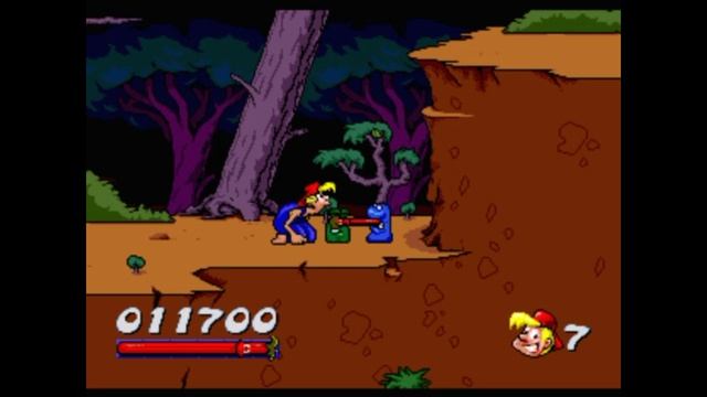 Sega Mega Drive 2 (Smd) 16-bit Bubba and Stix Stage 1 Alien Forest / Чужой Лес