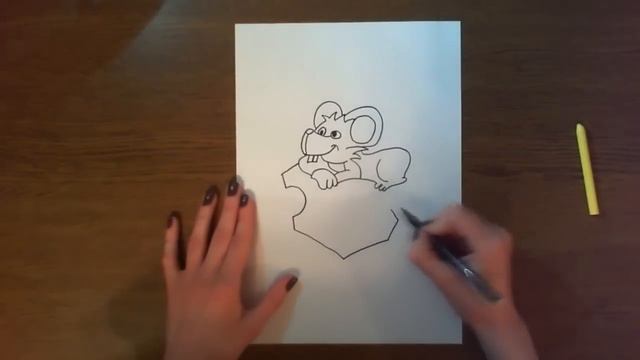 Простые рисунки | учимся рисовать мышонка смотреть онлайн