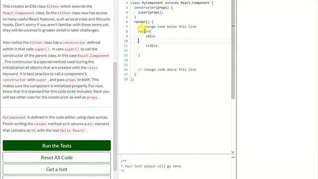 REACT: Create a React Component (8) смотреть онлайн
