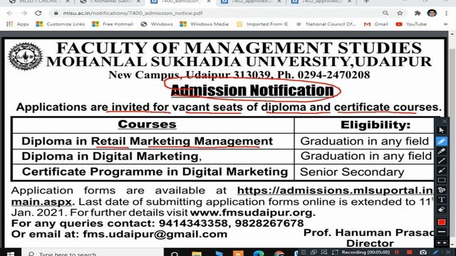 MLSU ADMISSION SESSION 2020-21 | MLSU SUPPLEMENTARY EXAM 2020 ONLINE APPLICATION FORM смотреть онлайн