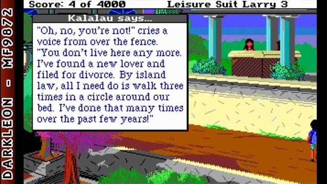 Leisure Suit Larry 3 - Passionate Patti in Pursuit of the Pulsating Pectorals © 1989 Sierra Gamepla смотреть онлайн