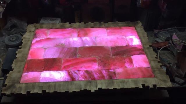 Панно из гималайской соли в рамке из дерева смотреть онлайн