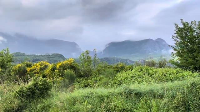 Горы укрылись облаками/ Mountains covered with clouds смотреть онлайн