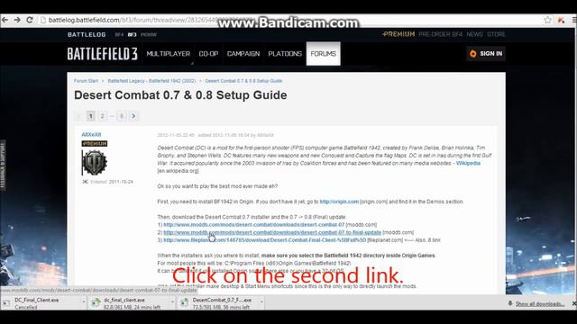How to download the Desert Combat Mod for Battlefield 1942 смотреть онлайн