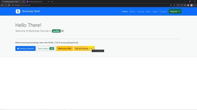 #38 - Bootstrap Tooltips - (தமிழில்) (Tamil) | Bootstrap Course смотреть онлайн