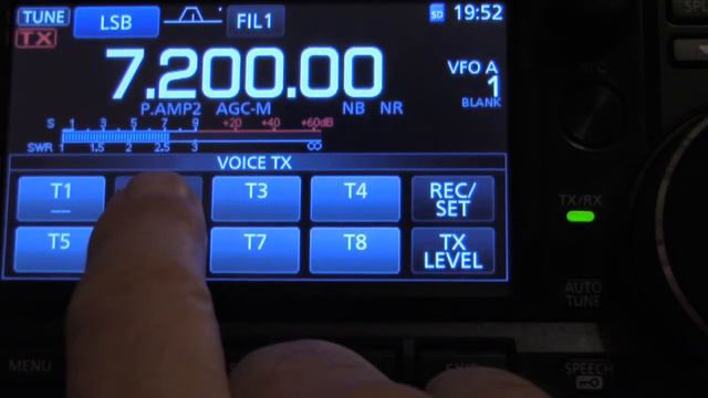 How to Voice Record CQ Automatic Repeat CQ and Timing IC 7300 смотреть онлайн