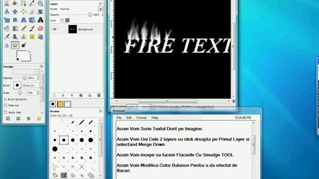 Gimp Fire Text Effect(RO) смотреть онлайн