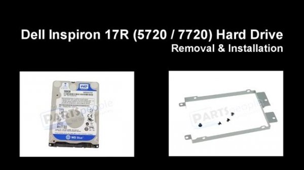 Dell Inspiron 17R (5720 / 7720) Hard Drive & Caddy Replacement Video Tutorial