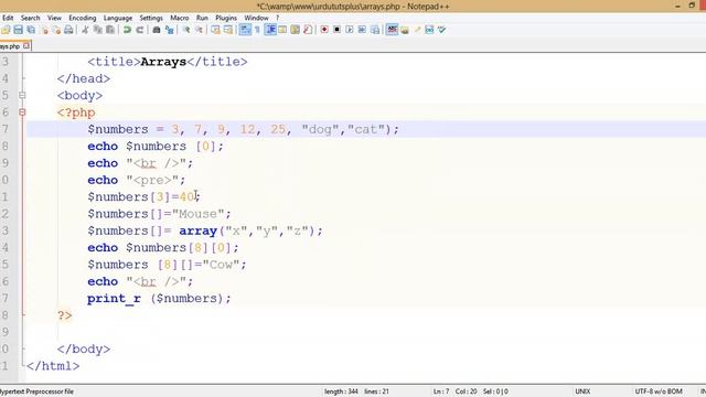 Short Hand Notation of Array (Learn PHP and MySqli in Urdu Complete)| Part 29 of 120 смотреть онлайн