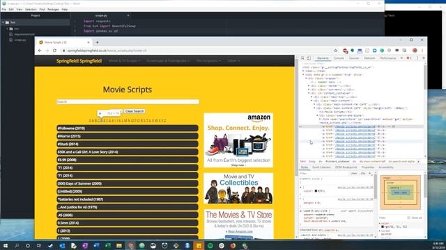 Web Scraping into CVS using Python - Part 1 смотреть онлайн