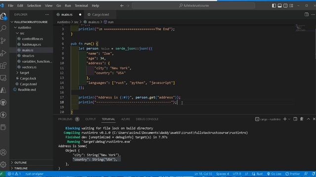 Using JSON in your rust programs смотреть онлайн