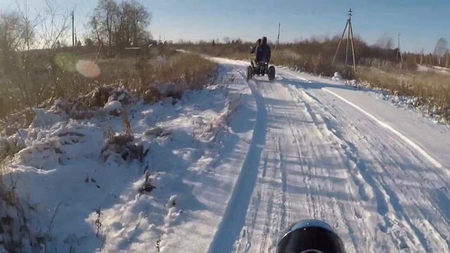 ПЕРВЫЙ СНЕГ! ОТКРЫВАЕМ ЗИМНИЙ СЕЗОН НА Трайке 250,Восход 2М?Покатушка! смотреть онлайн