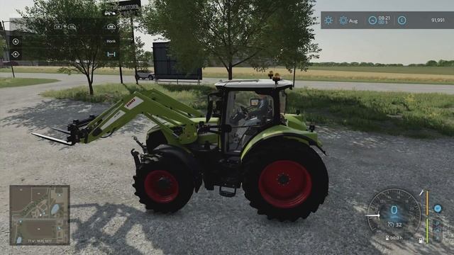 Farming Simulator 22 How To Attach Front Loader & Pallet Fork