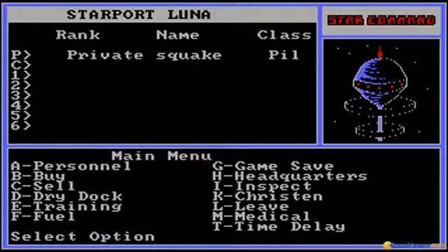 Star Command gameplay (PC Game, 1988) смотреть онлайн