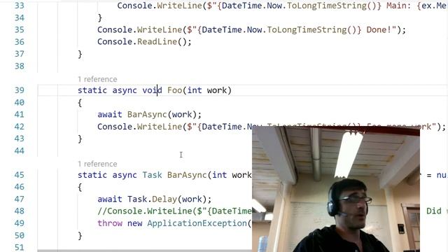 Navigating the pitfalls of Async Void смотреть онлайн