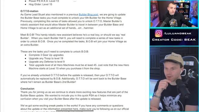 R.I.P. BUILDER BASE 1.0.... THE FINAL O.T.T.O. NEWS. смотреть онлайн