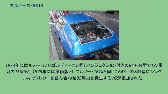 アルピーヌ・A310 смотреть онлайн