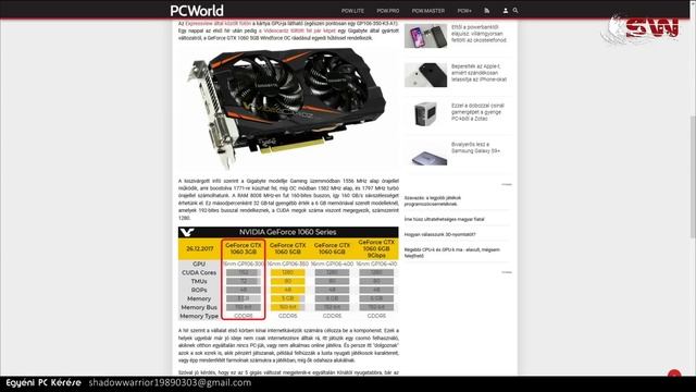 Itt a Geforce GTX 1060 5GB Videokártya !! смотреть онлайн