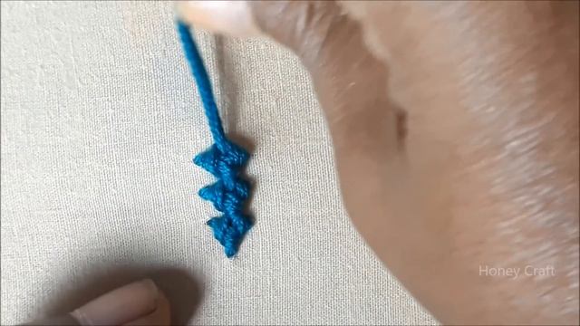Hand Embroidery Braid stitch | Hand embroidery basic tutorial смотреть онлайн