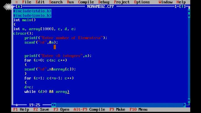 Insertion Sort in C Language | Data Structure | смотреть онлайн