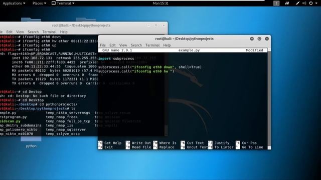 Implement a Basic MAC Changer Program Using Python - Python Basics - Python for Ethical Hackers смотреть онлайн