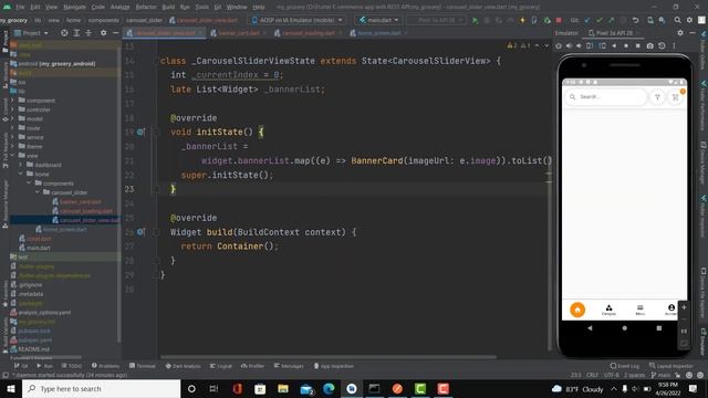 Flutter E-commerce App With REST API - Part 05 - Home Carousel Slider #2 смотреть онлайн