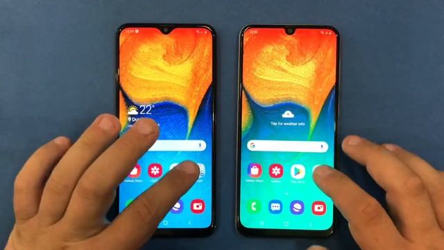 Samsung Galaxy A20 vs Samsung Galaxy A30 смотреть онлайн