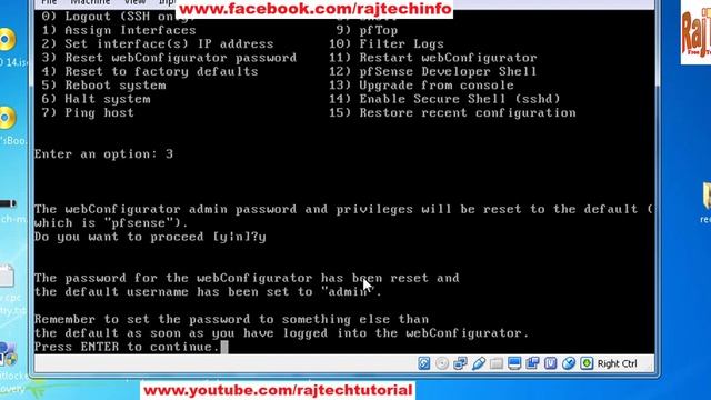 pfsense password reset | pfsense password recovery | pfsense default password | Raj Tech | смотреть онлайн