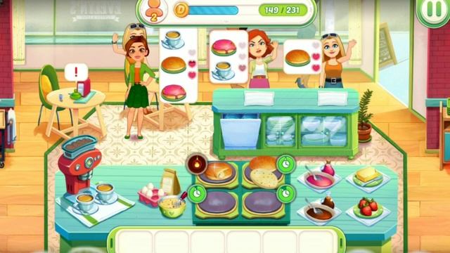 КАФЕ.Delicious World-Cooking Game ИГРА на iOS Android.Кухня Эвелин смотреть онлайн