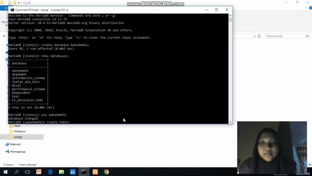 Tutorial membuat database akademik dengan cmd mysql смотреть онлайн