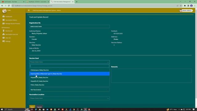 Child Vaccination Management System In PHP | Download Source Code смотреть онлайн