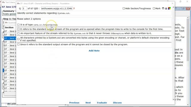 Correct statements regarding System.out. (enthuware.ocpjp.v11.2.3346) смотреть онлайн
