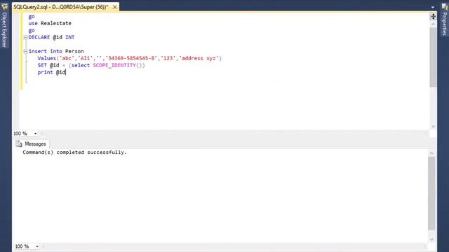 How to get the last generated identity column value using Scope identity in sql server смотреть онлайн