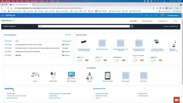 Oracle Cloud Tutorial Ep 0103 | Procurement Cloud | Purchase Requisition App Walkthrough смотреть онлайн