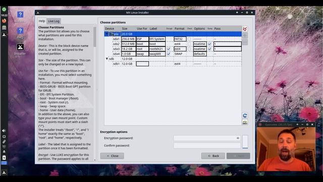 Installing MX-21 with custom partition options смотреть онлайн