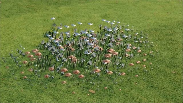 GROWING FLOWERS, GEOMETRY NODES ( BLENDER 2.92 ) смотреть онлайн