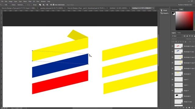 How to Design Print Ready Flyer (Part -2) - Advanced Photoshop Projects in Urdu смотреть онлайн