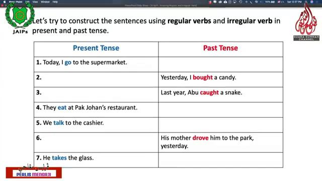 040420 Slot 2 Knowing Regular and Irregular Verb B Inggeris Teacher Amira смотреть онлайн