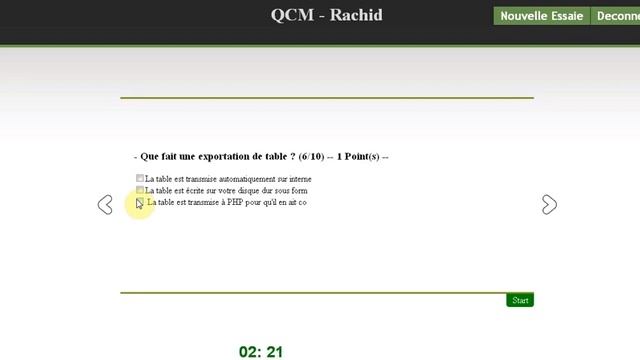 Php/Mysql QCM - Application + code source смотреть онлайн