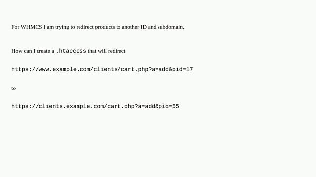 .htaccess redirect php WHMCS cart ID смотреть онлайн