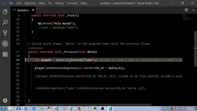 Reporte error Godot Engine C# casting ERROR (SPATIAL)Node смотреть онлайн