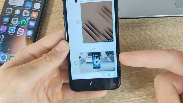Как на iPhone отправить видео без звука в WhatsApp смотреть онлайн